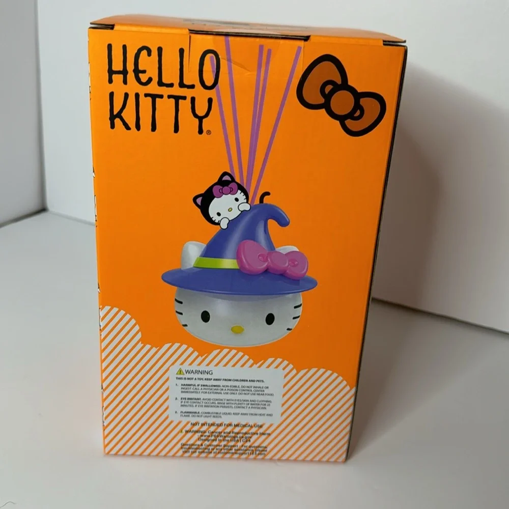 Hello Kitty Halloween Witch Ceramic Reed Diffuser Vanilla‎ Sanrio NIB